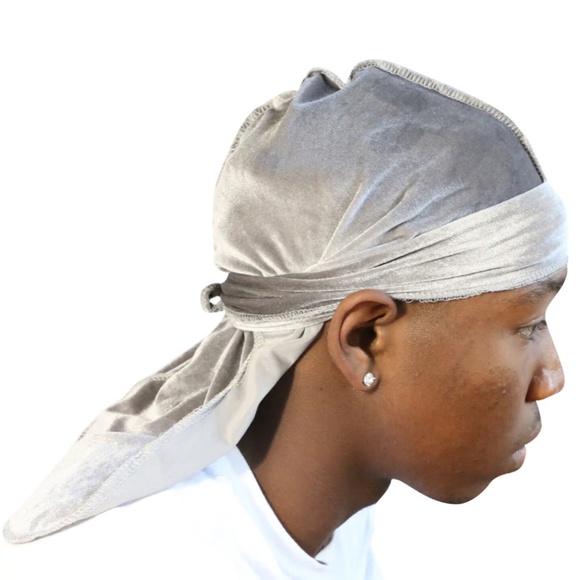 Men's VELVET GRAY Durag - Picture 1 of 3